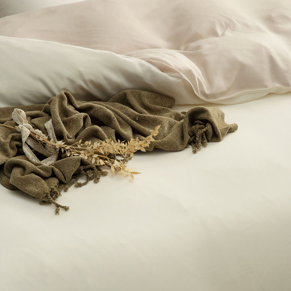 이스턴킹침구 호텔식 차렵이불 텐셀모달100 레알 아이보리 간절기 겨울 EK이불커버세트