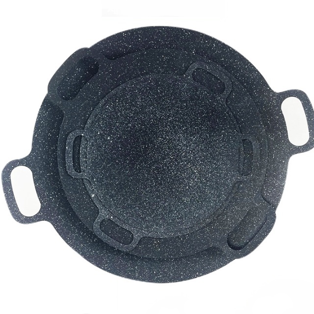 바베큐 캠핑용 그리들 손잡이 깊은 그리들 전골 무쇠그리들 28cm