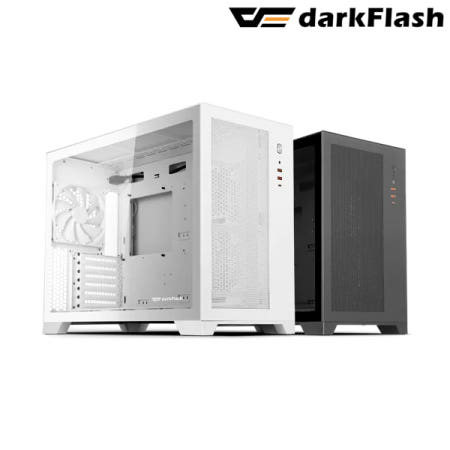 다크플래시 darkFlash DS5000 MESH 강화유리 PC케이스 (화이트)