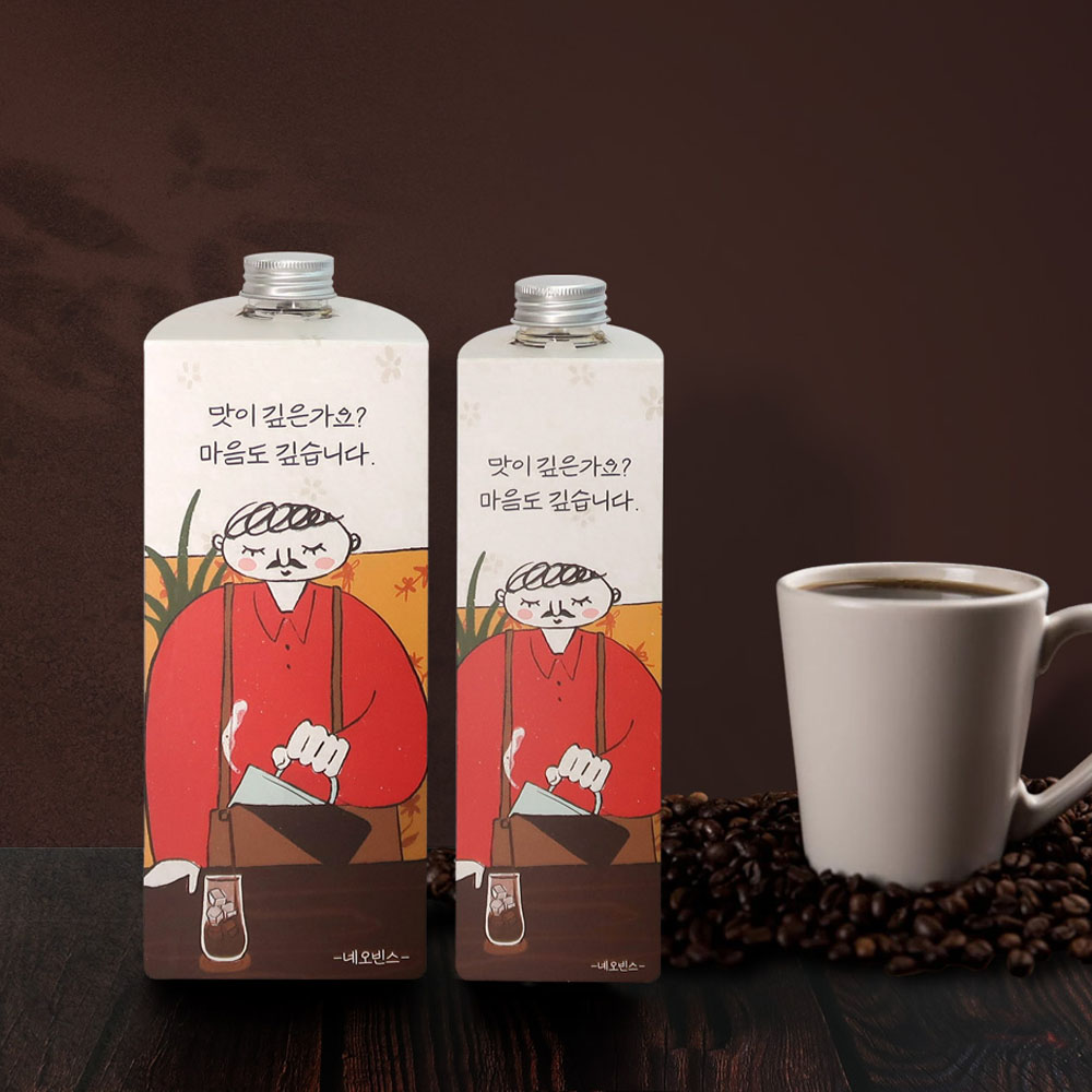 네오빈스 헤이즐럿 콜드브루 더치커피 원액 1000ml 액상커피 에스프레소 아메리카노 - 상세 이미지 3