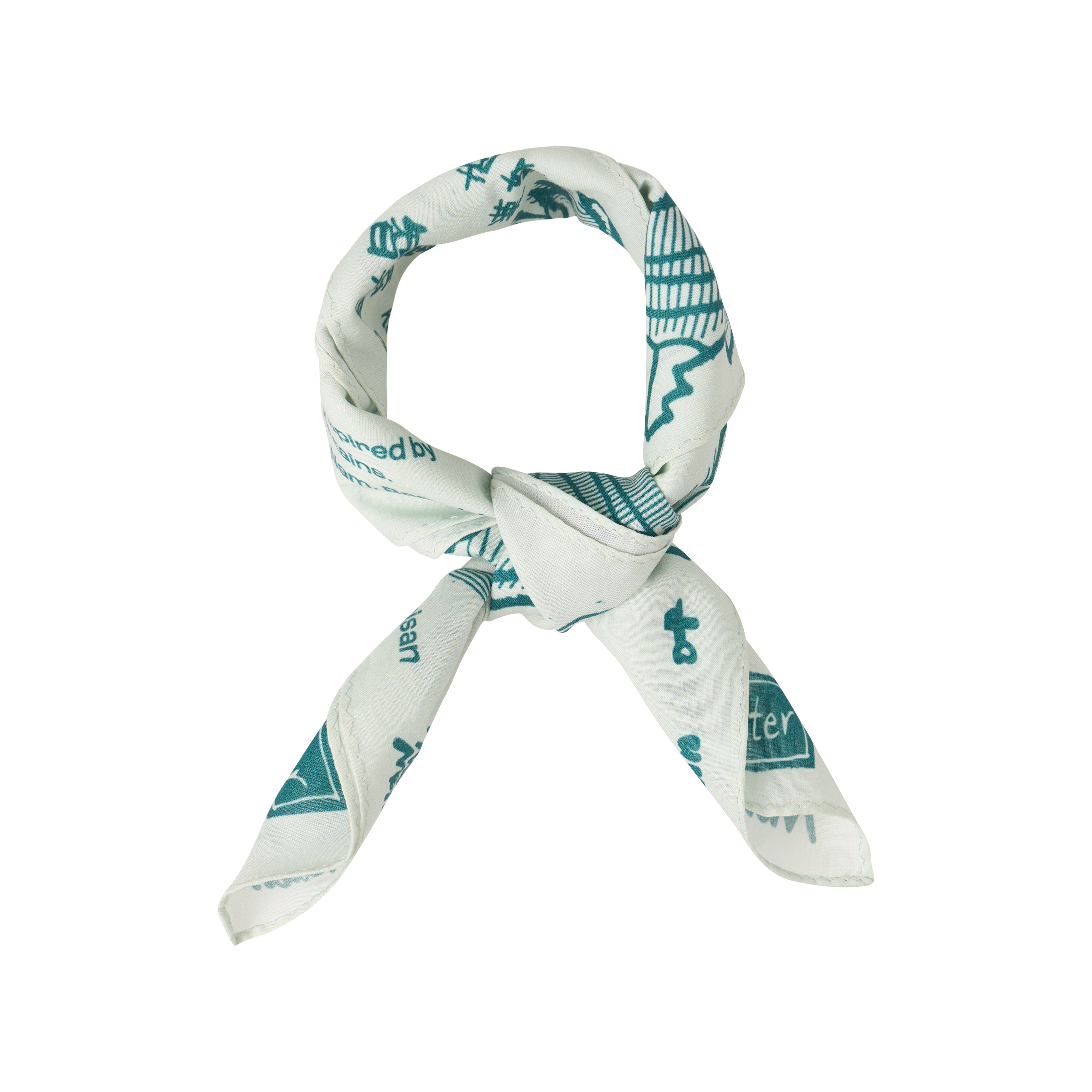 한국의 산 그래픽 남자 여자 반다나 스타일 손수건 헤어밴드 머리띠 넥밴드 등산 용품 선물