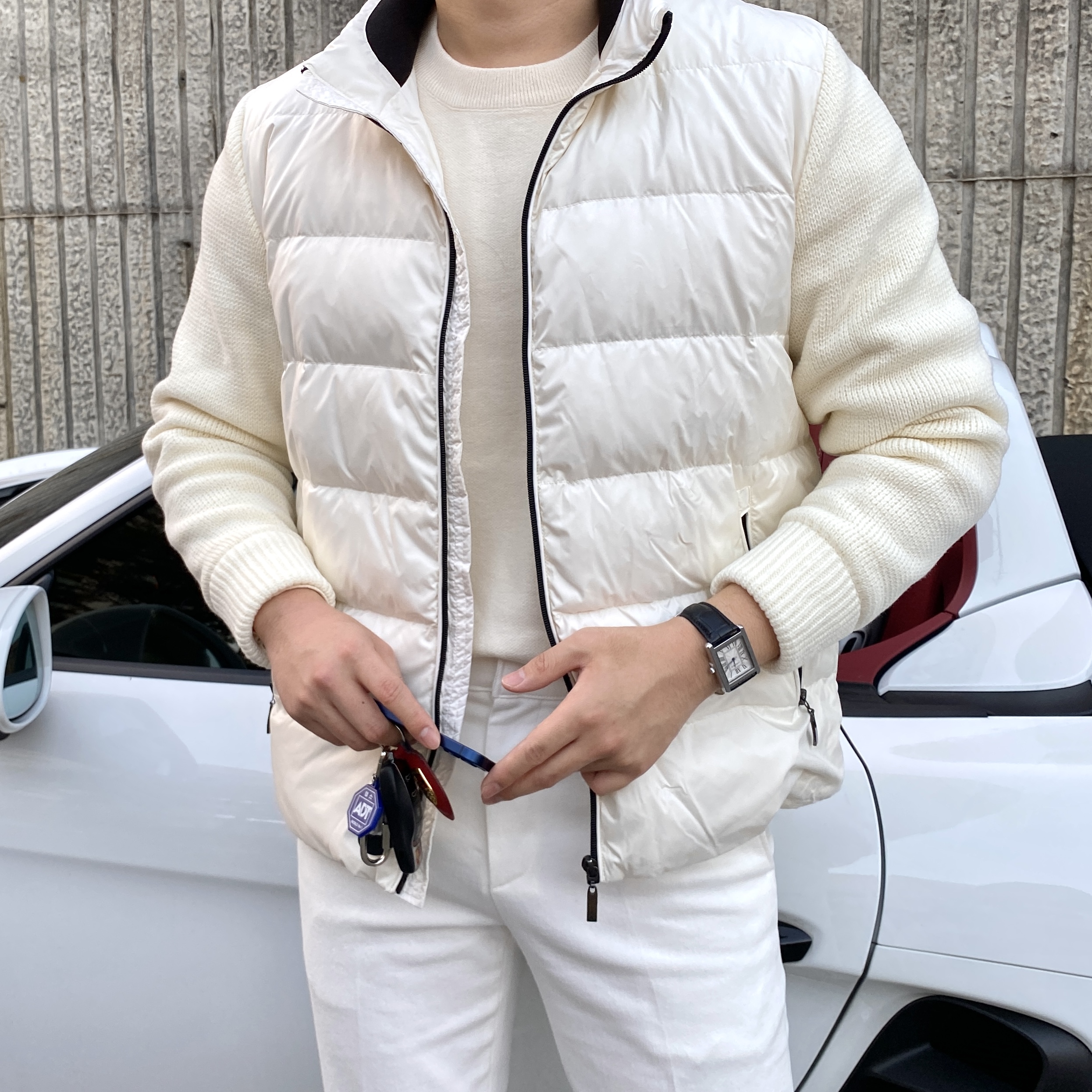 남자니트패딩 남자경량패딩