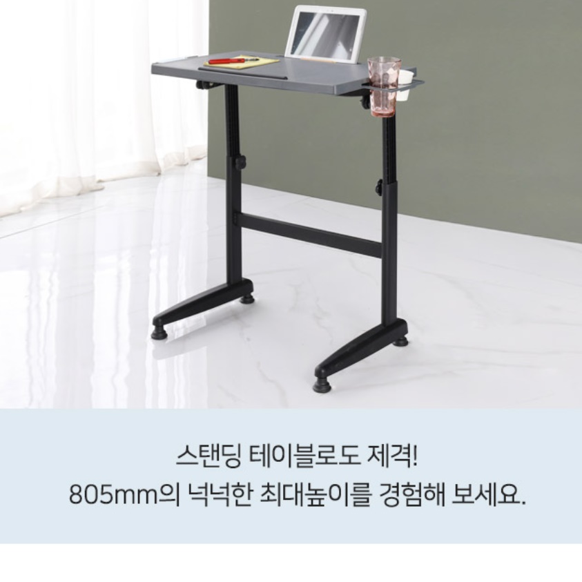 기능성책상 작은책상 원룸 조립 간이 좁은 소형책상 이미지 6