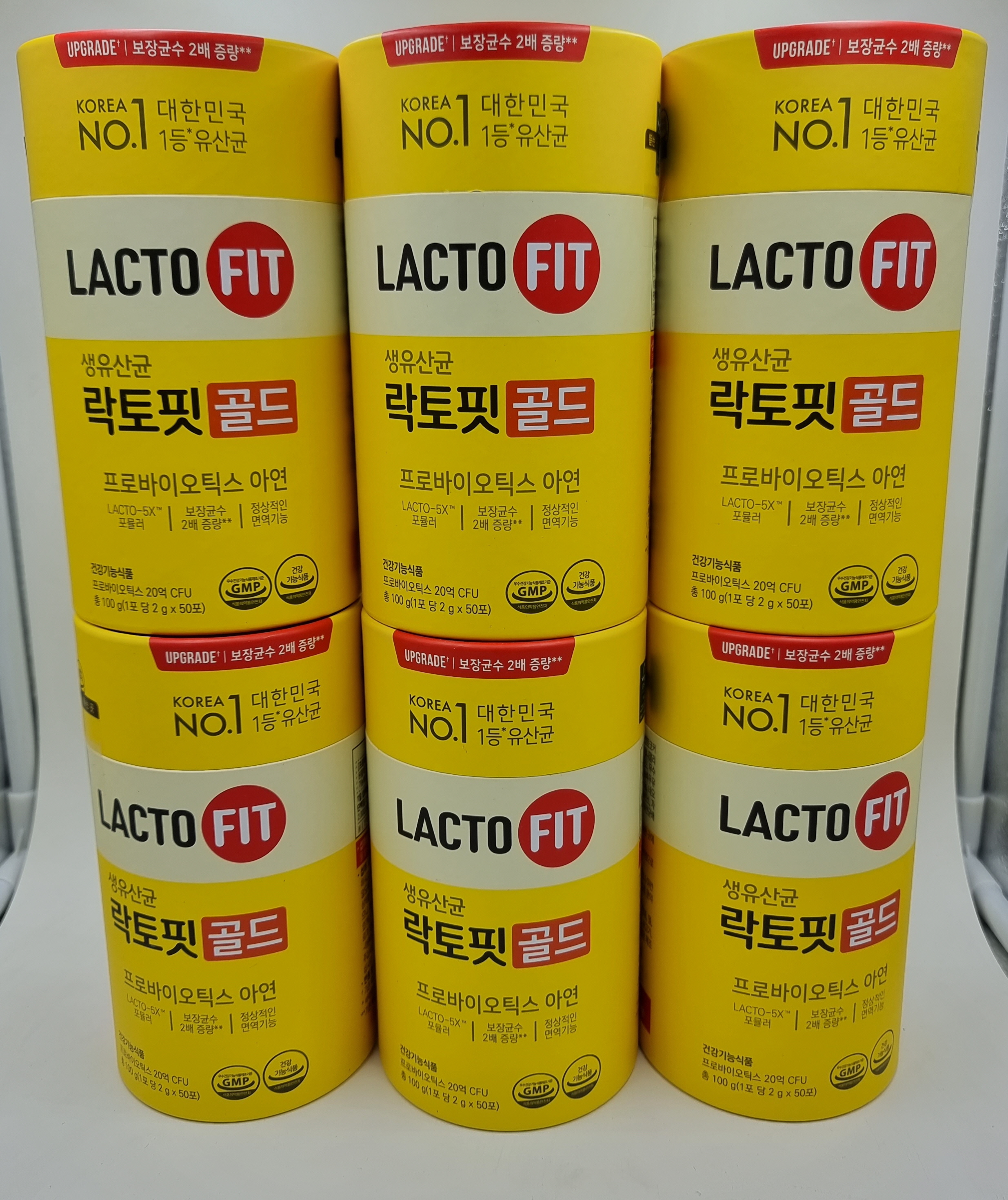 NEW 리뉴얼 보장균수 2배 종근당건강 락토핏 생유산균골드 6통 업그레이드 10개월