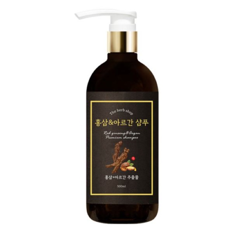 THS 더허브샵 홍삼 아르간 샴푸 500ml 05019 - 상품 이미지