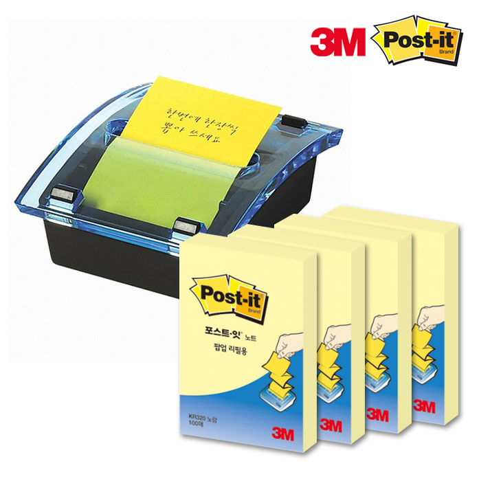 3M 포스트잇 DS-123 크리스탈 팝업 홀더 디스펜서 - 상품 이미지