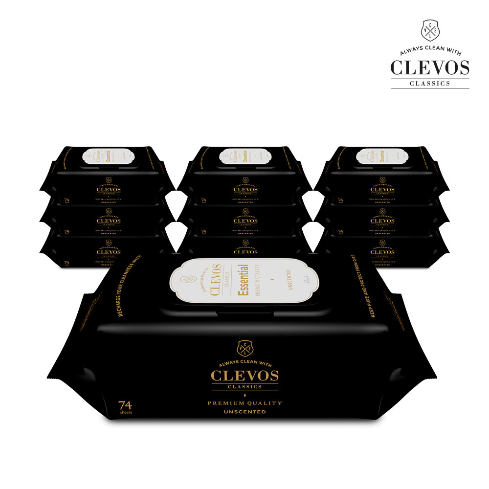 클레보스 유아 아기 신생아 물티슈 대용량 두꺼운 도톰한 엠보싱 이노센트 70매 캡형 20팩