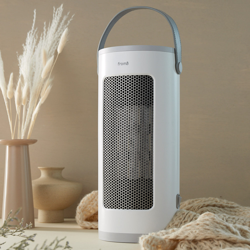 프롬비 히터팬 전기온풍기 FC189 화이트