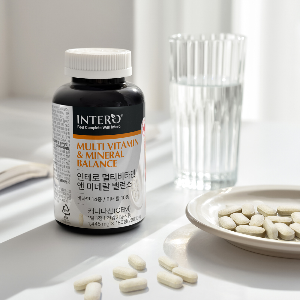 인테로 멀티비타민 앤 미네랄 밸런스 종합비타민 180정, 1개