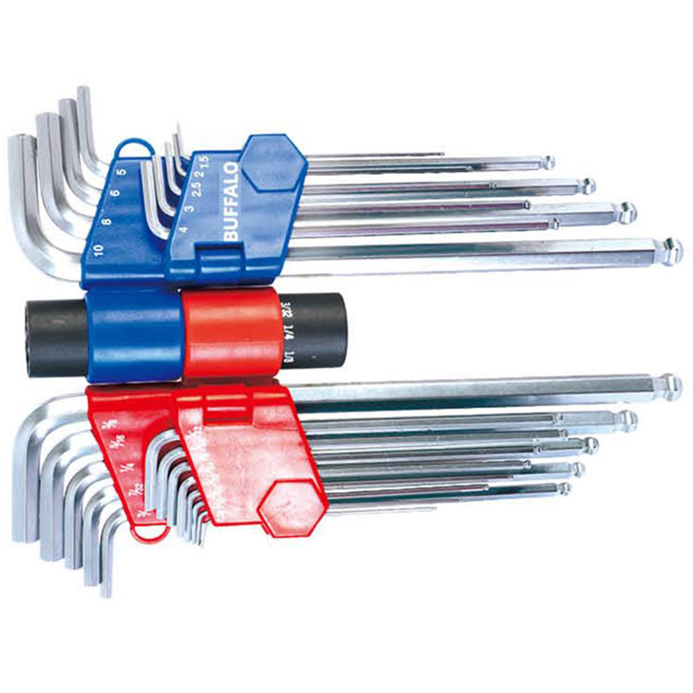 세신 버팔로 볼렌치세트(엑스트라롱) SB-EMB22(1.5~10mm/0.05~3/8인치)22P 100-6472 - 상품 이미지