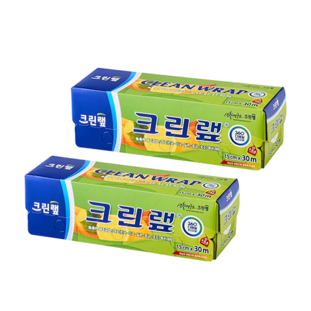 크린랩 일회용 위생 비닐랩 15 x 30m 2개세트 - 상품 이미지