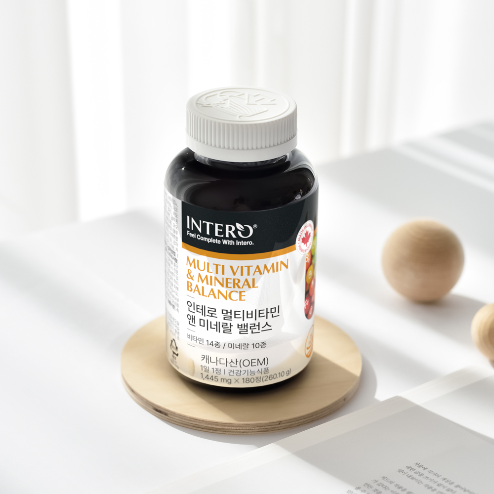 인테로 멀티비타민 앤 미네랄 밸런스 종합비타민 180정, 1개