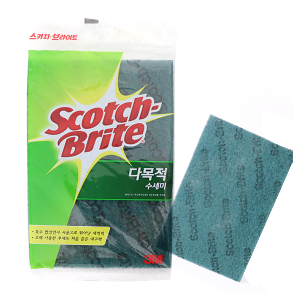 3M 다목적 수세미 주방수세미 AL173 소 1개입 - 상품 이미지