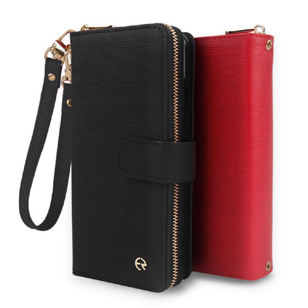 갤럭시 S23 FE 지갑 지퍼 스트랩 케이스