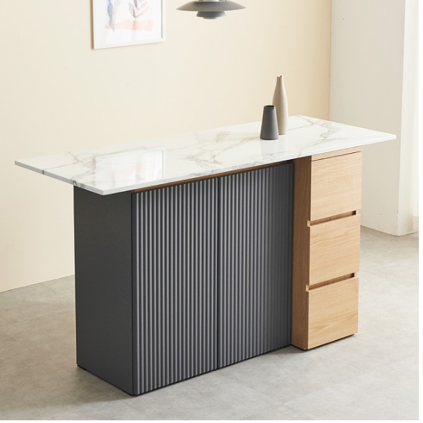 공간활용 마블 식탁 템바보드 식탁 거실 다이닝 테이블