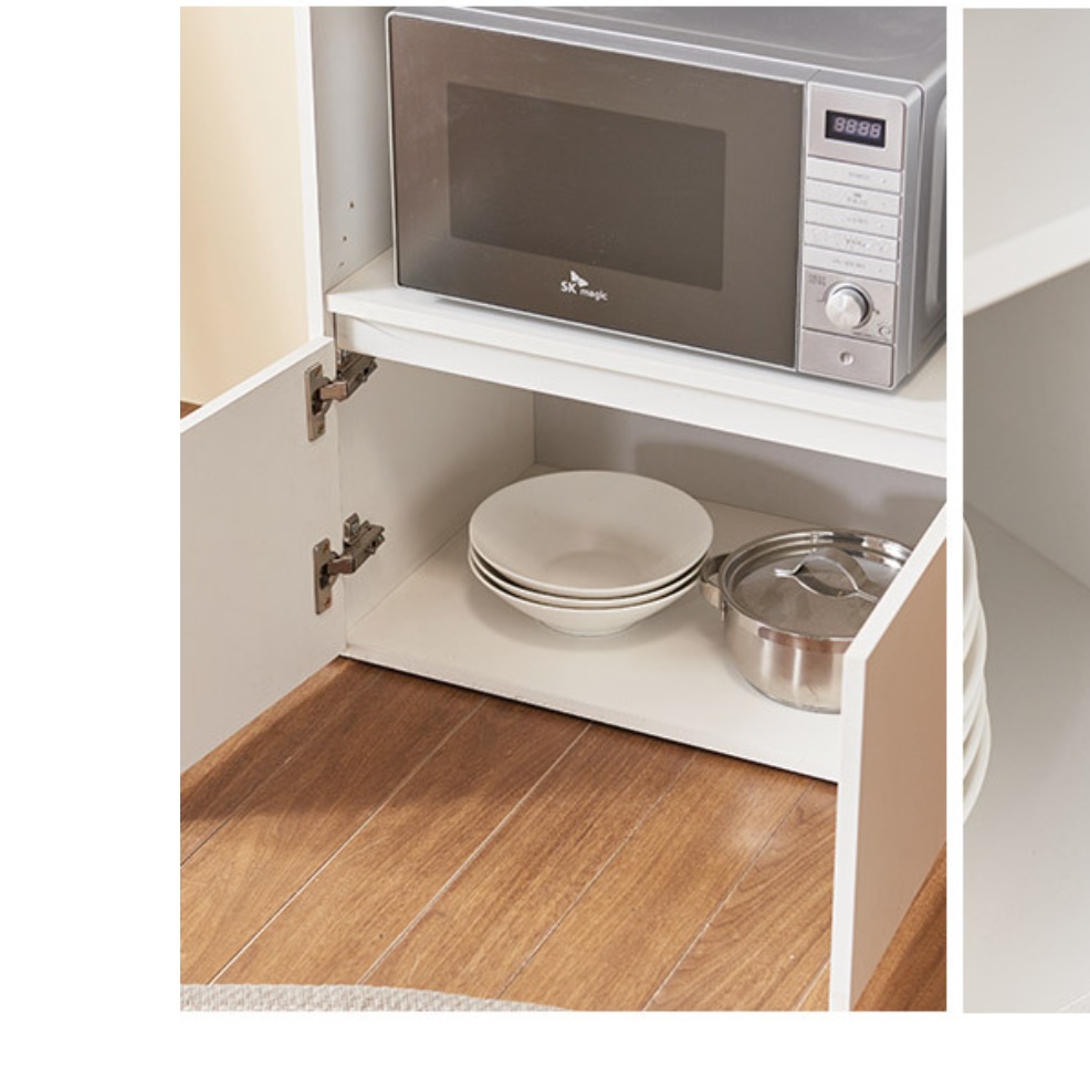 전기 밥솥 수납장 레인지 서랍장 렌즈 다이 밥솥 레일 선반