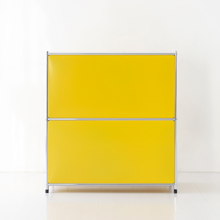 심플리 수납장 BC016 770mmx400mmx820mm, 2단, 옐로우 1347.6599 - 상세 이미지 2