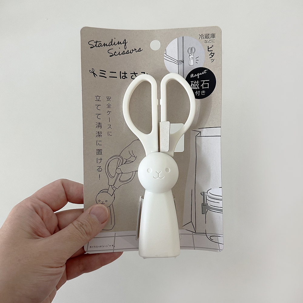 일본 미니 가위 냉장고 현관문 택배 아기 휴대용 토끼 자석 가위 핑크 집들이 선물 답례품