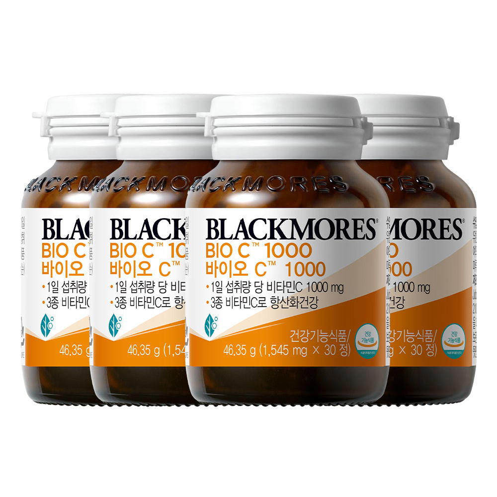 블랙모어스 바이오C 1000 30정 x 4병 제품 이미지