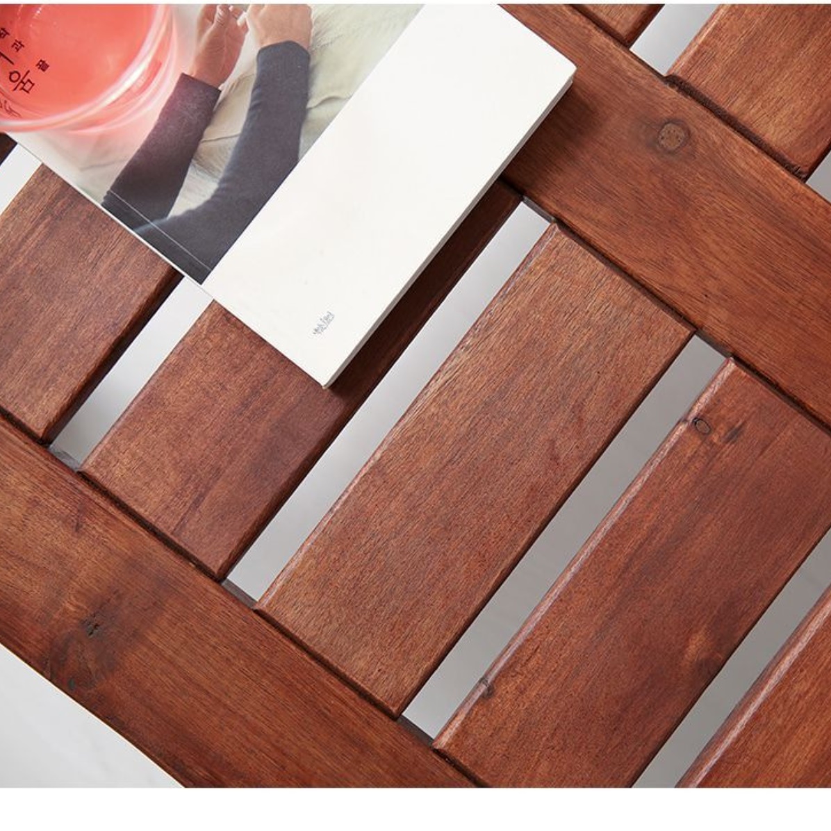 엔틱 티 테이블 1인 2인 거실용 탁자 빈티지 원목 테이블