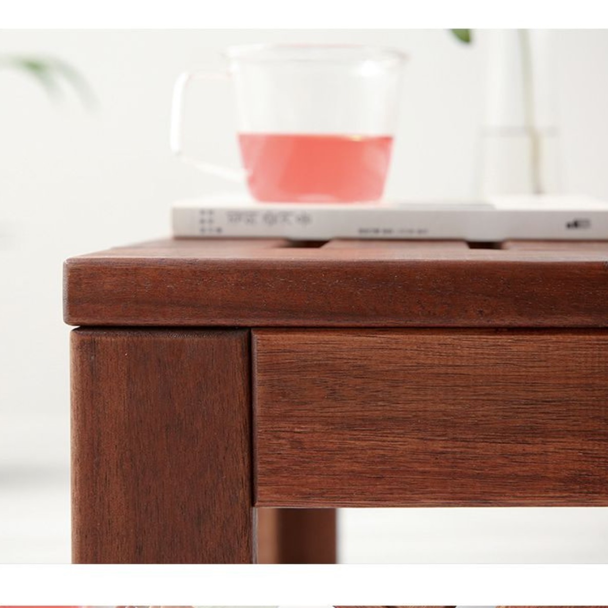 엔틱 티 테이블 1인 2인 거실용 탁자 빈티지 원목 테이블