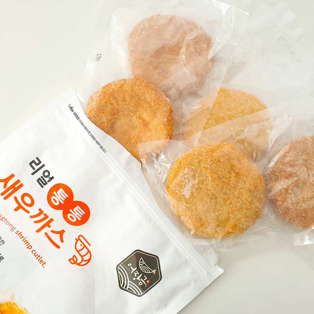 1+1 통살 새우까스 500g+500g 어장금 에어프라이어 요리 아가까스 돈까스 집밥 간편식 - 상세 이미지 2