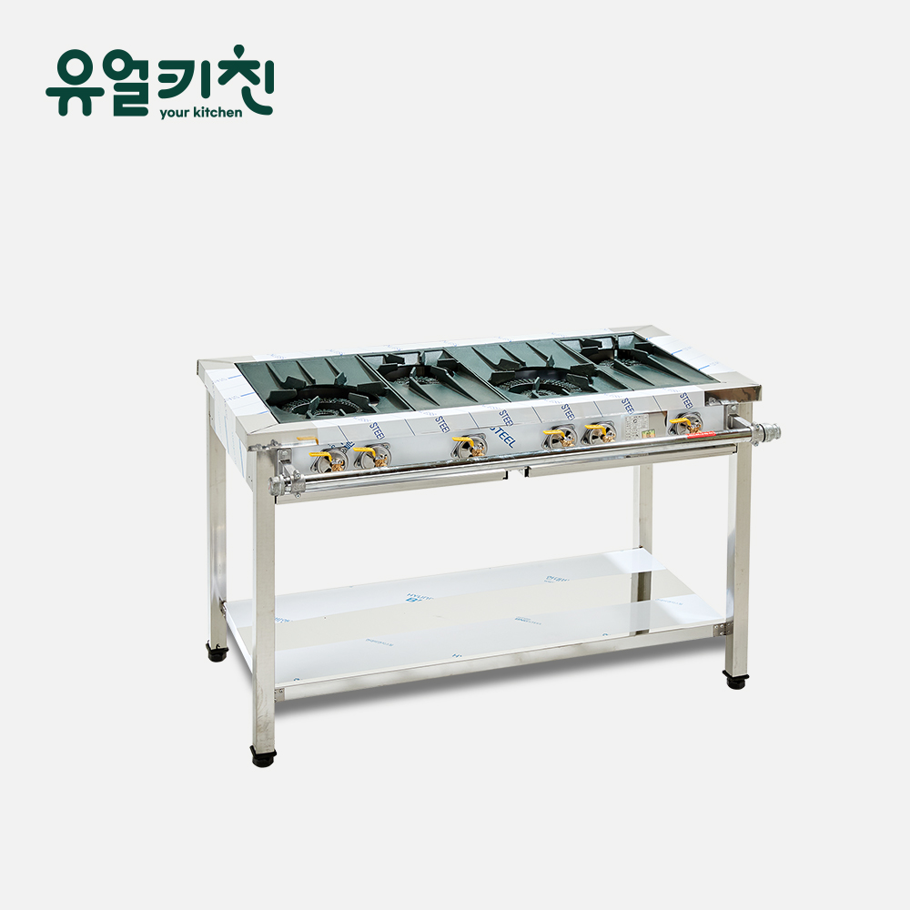 영업용가스렌지 1200 4구 업소용 간택기 간데기 식당용 일반 도시가스(LNG)