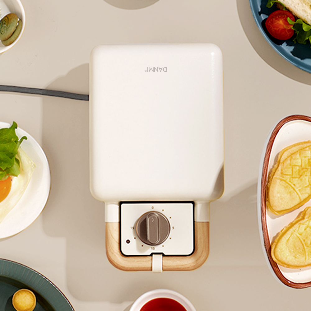 단미 와플 메이커 기계 크로플 샌드위치 붕어빵 파니니 1구 타이머 SAN03