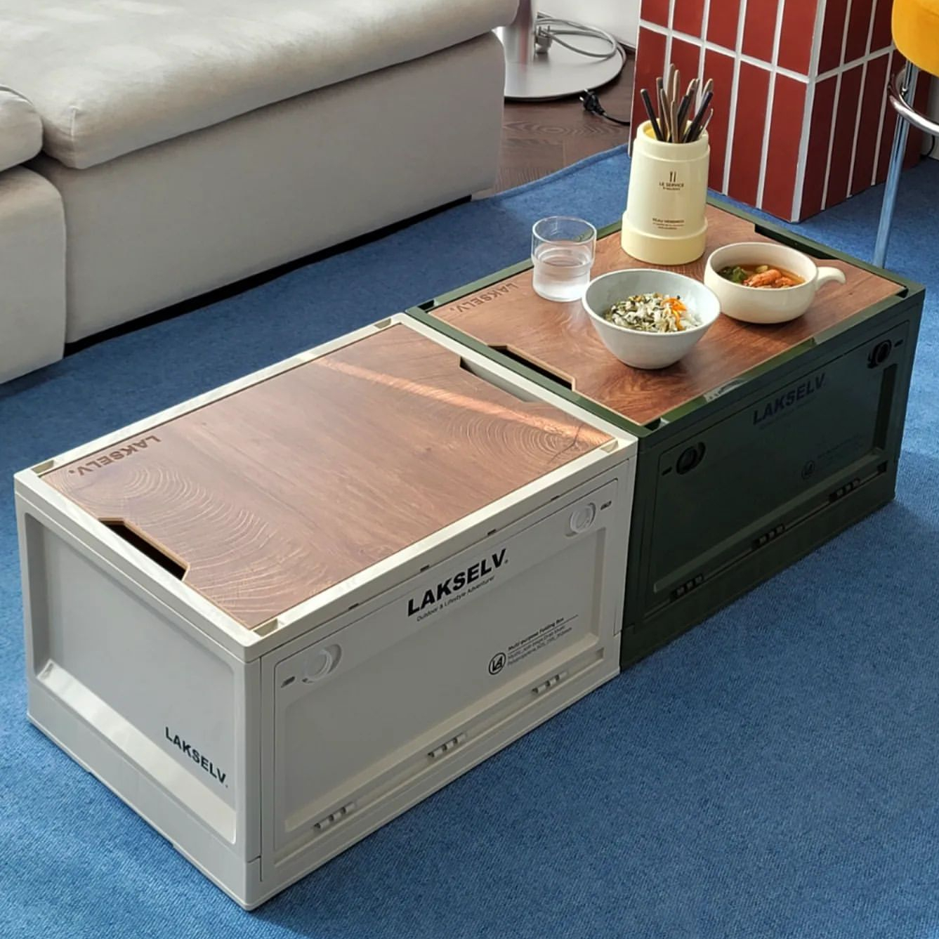 락셀 캠핑박스 캠핑폴딩박스 상판포함