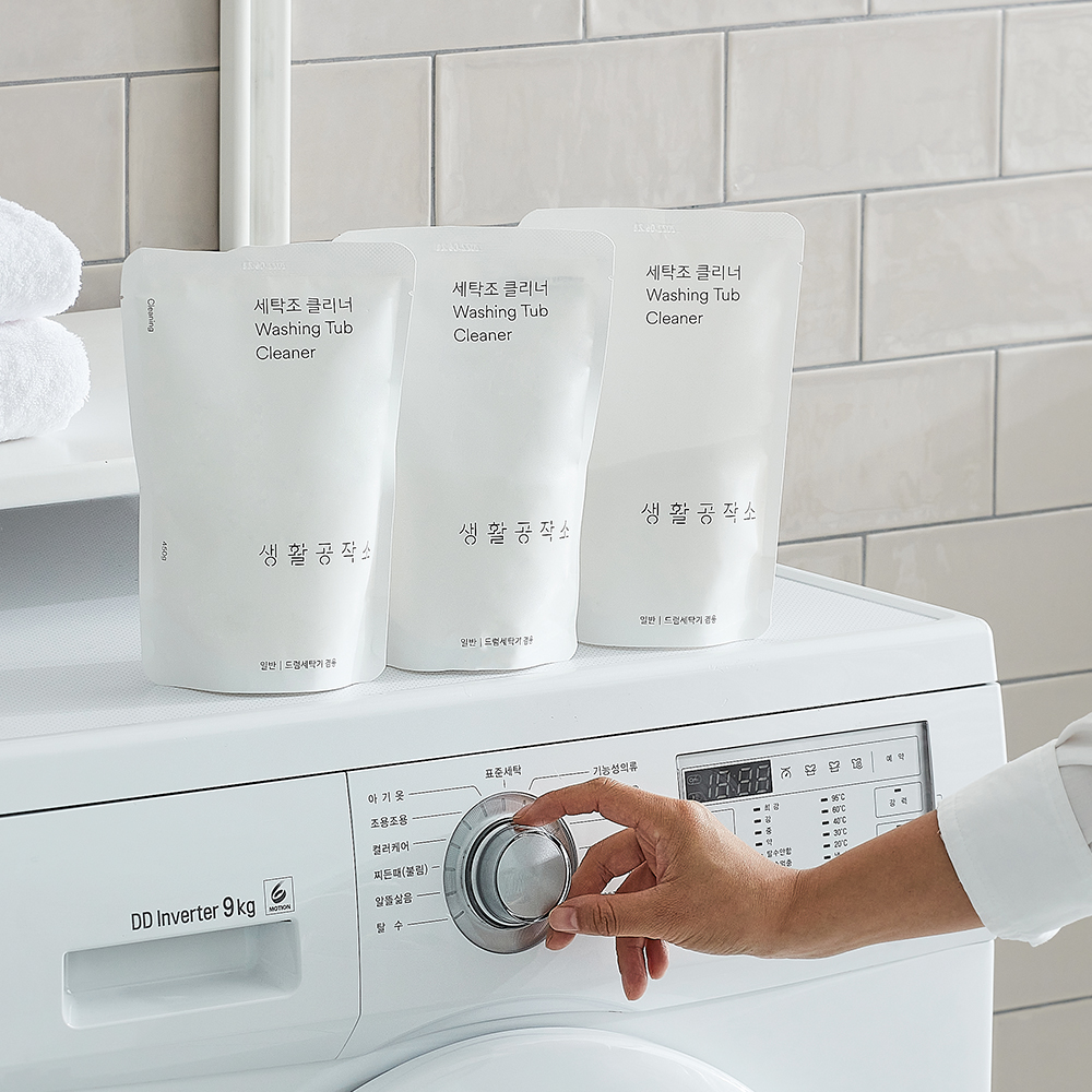 3+3 통돌이 세탁조 클리너 드럼세탁기 세탁조 클리너 통세척 청소 제품 이미지