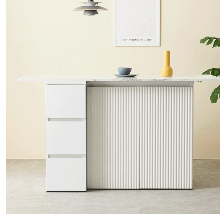 공간활용 마블 식탁 템바보드 식탁 거실 다이닝 테이블