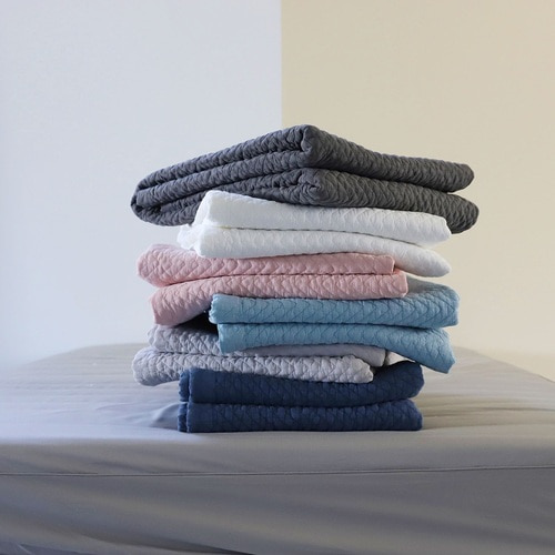 푸른자리 정온침장 듀엣 오가닉 침대패드 퀸 싱글 슈퍼싱글 피그먼트 워싱면