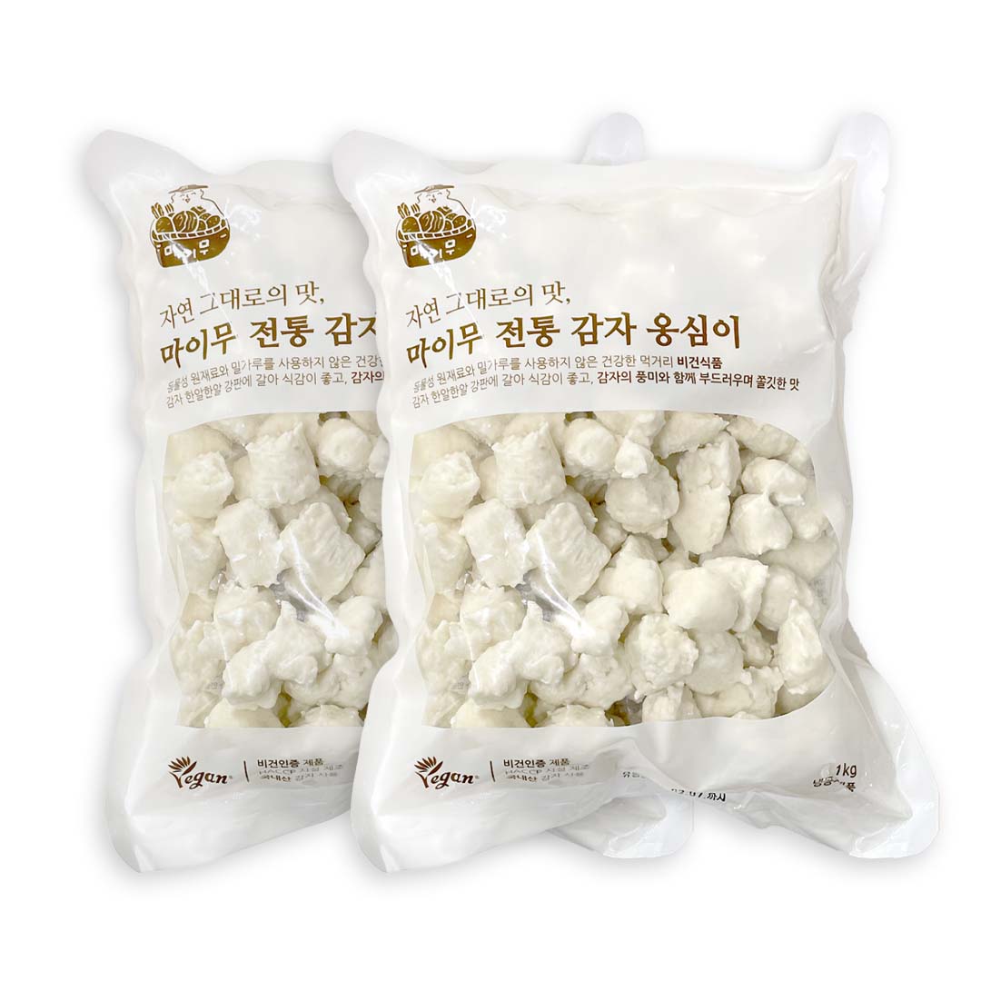 감자 옹심이1kg+1kg 들깨 멸치 스프 수제비 강원도 향토음식 별미요리 - 상품 이미지