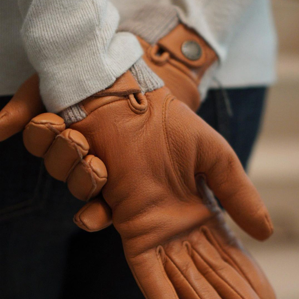 헤스트라 이던 코르크 10370 710- 여자 여성 겨울 사슴 가죽 장갑