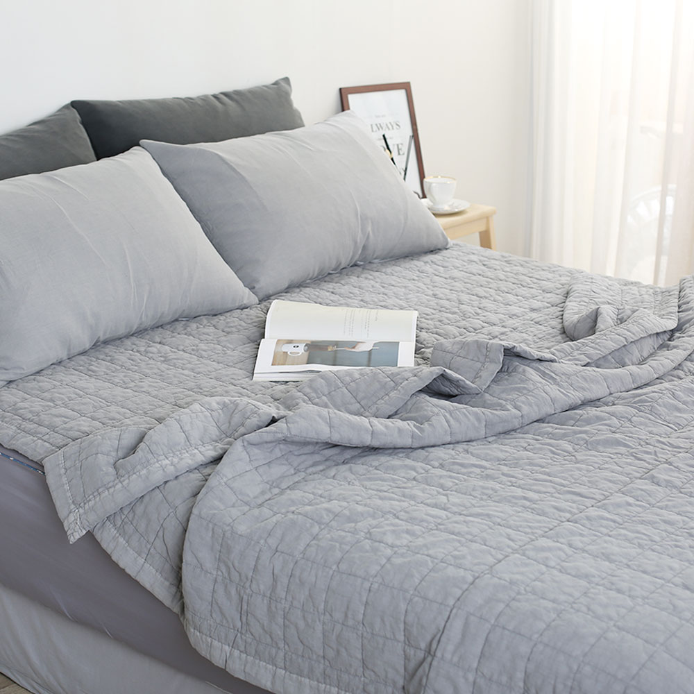 호텔 두꺼운 모달 침대패드 사계절 고정밴드 순면 피그먼트 누빔 매트리스 이불패드 클로이 Q