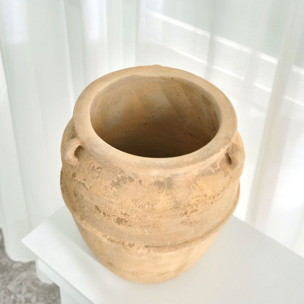 베하몰 테라원 빈티지 아쿠아 토분 귀걸이물병 21x26cm - 상세 이미지 2