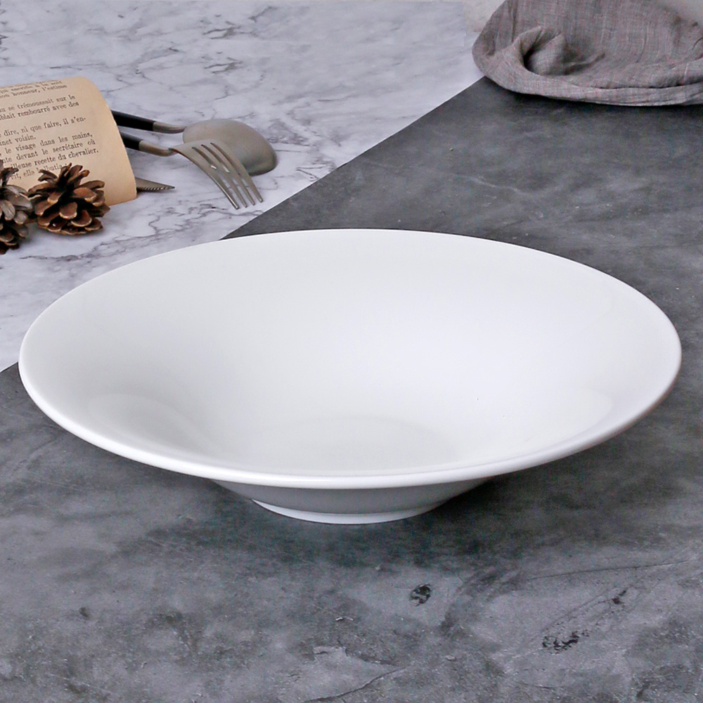 카페 깊은 파스타 접시 볼 볶음밥 카레 샐러드 그릇 27.5cm, 레조디 - 상품 이미지