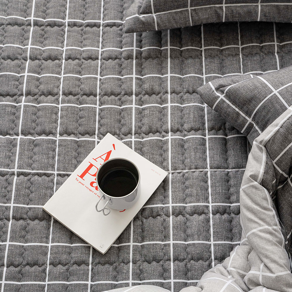 순면 침대패드 고정밴드 매트리스패드 사계절 ss 차콜