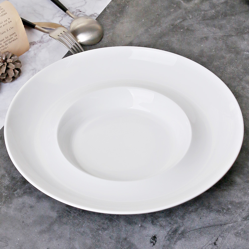 카페 깊은 파스타 접시 볼 볶음밥 카레 샐러드 그릇 31cm, 파도바 - 상품 이미지