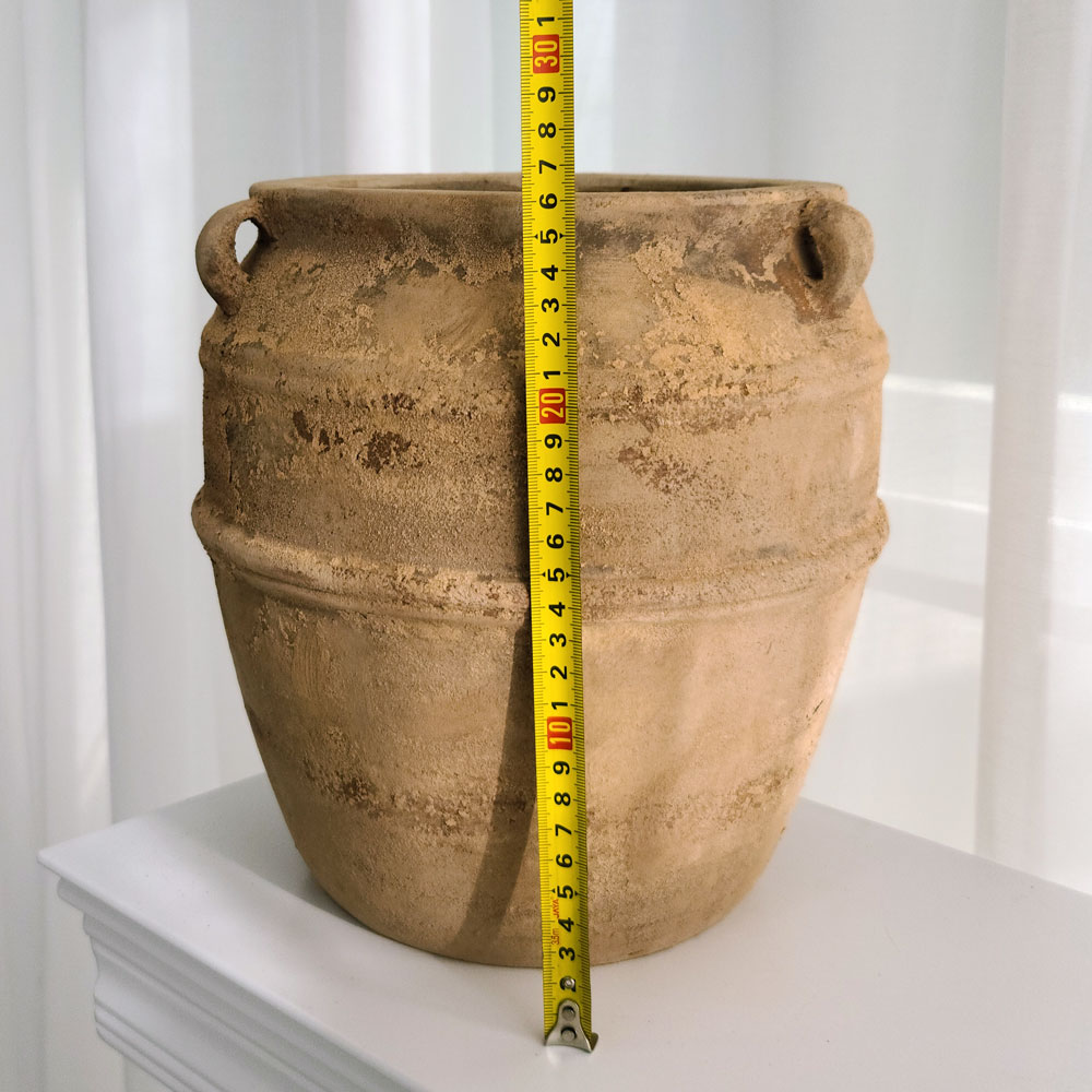 베하몰 테라원 빈티지 아쿠아 토분 귀걸이물병 21x26cm - 상세 이미지 4