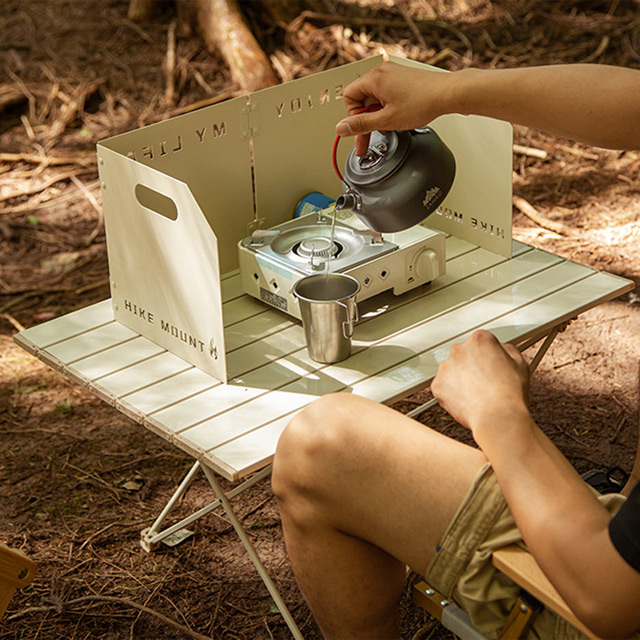 KOOLMAN 쿨맨 캠핑테이블 알루미늄 경량 접이식 S, 아이보리