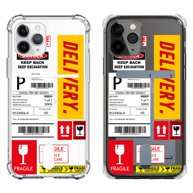 DHL 바코드 영수증 투명 카드 케이스 - 상품 이미지