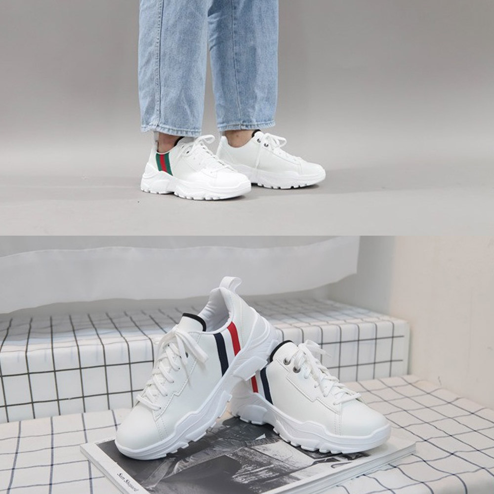 키높이 6.5cm 데이트 남자 신발 슬랙스에 어울리는 캐주얼 스니커즈 - 상세 이미지 3