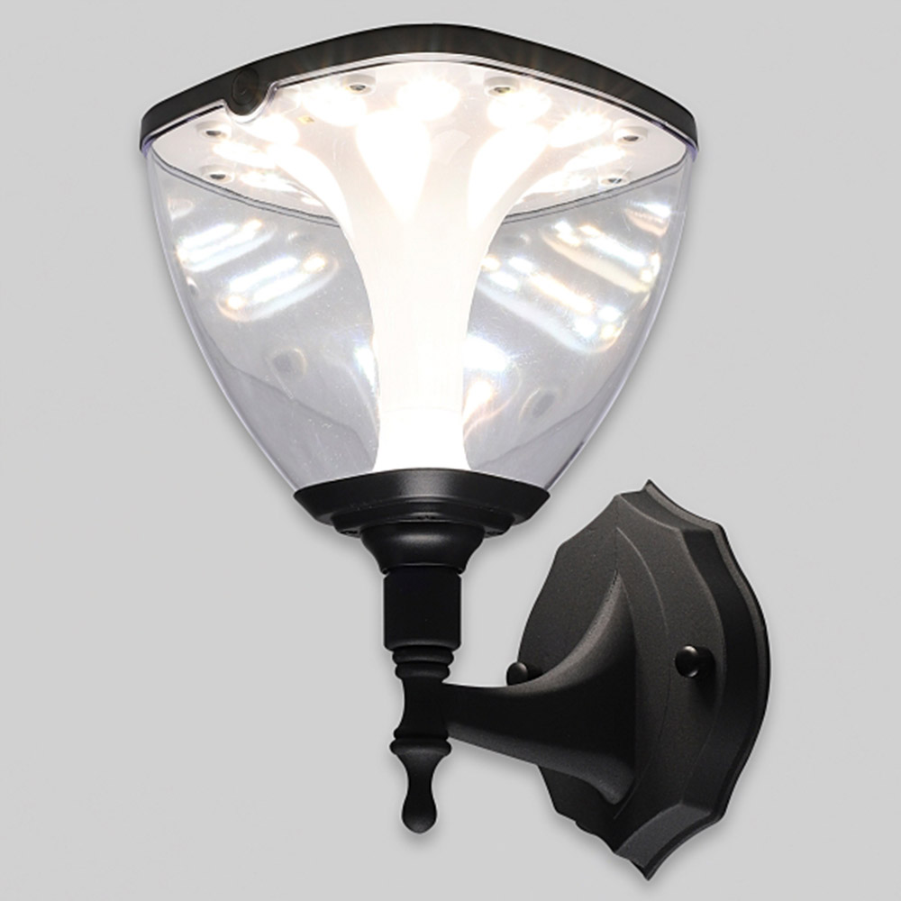 비츠온 태양광 LED 벽등 하만 190x165xH245 블랙3색 야외조명 경관조명 테라스 - 상품 이미지