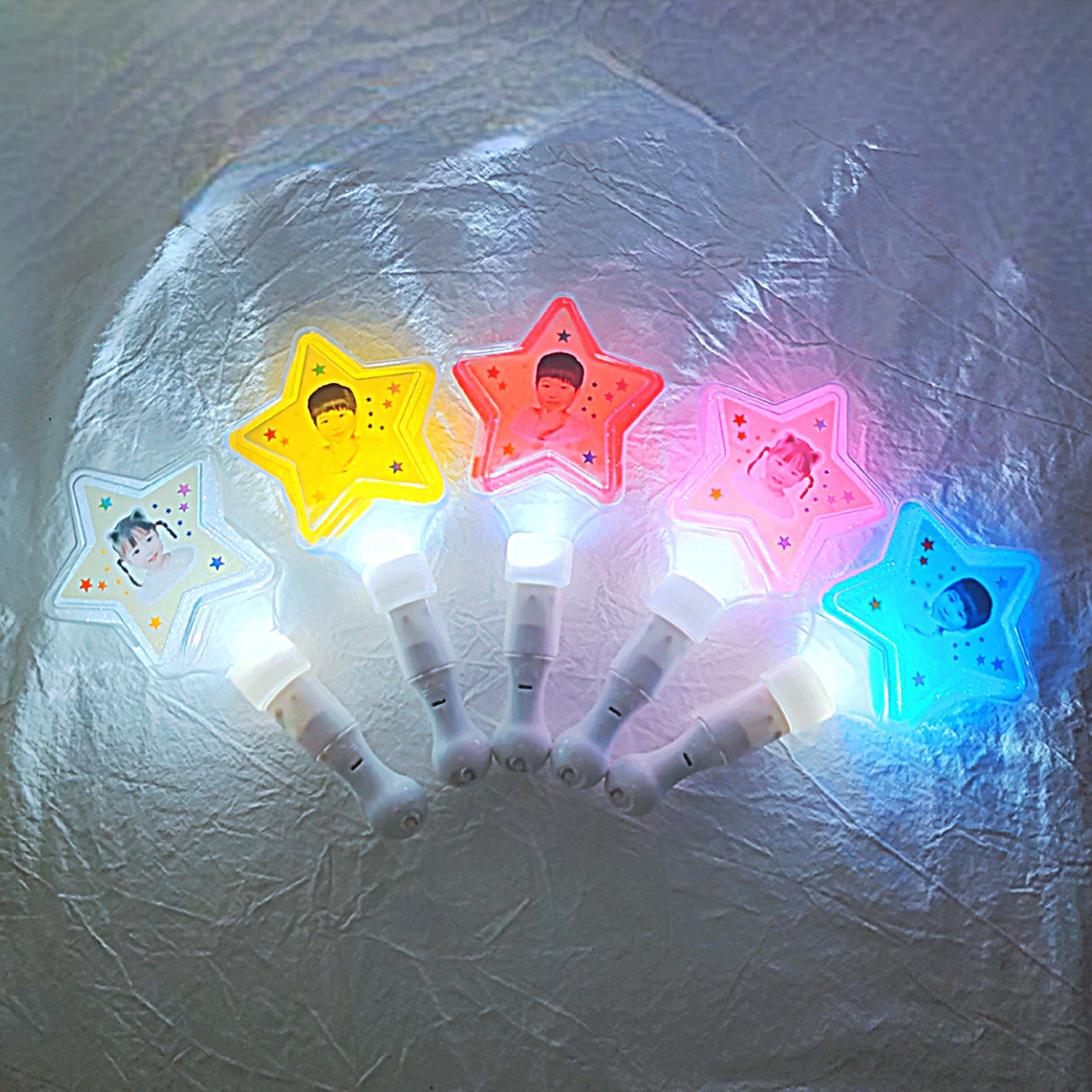 led 야광 응원봉 양면 사진 얼굴 재롱잔치 운동회 학예회 발표회 음악회 응원 피켓 제작 - 상세 이미지 4