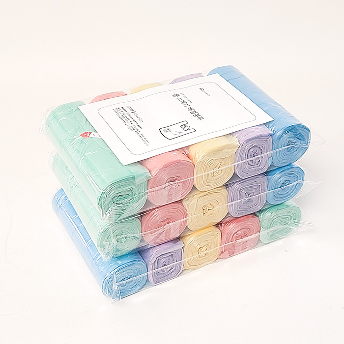 롤봉지 음식물 쓰레기 비닐봉투 분리수거봉투 6L, 100매, 2개