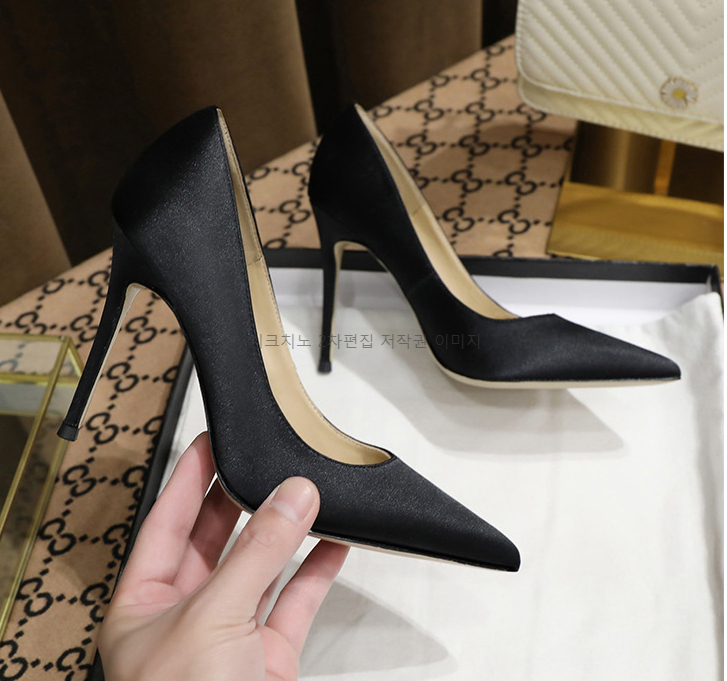 220-260 티아민 6,8,10cm 새틴 스틸레토 여성 하이힐 구두 3color 상세 이미지 8
