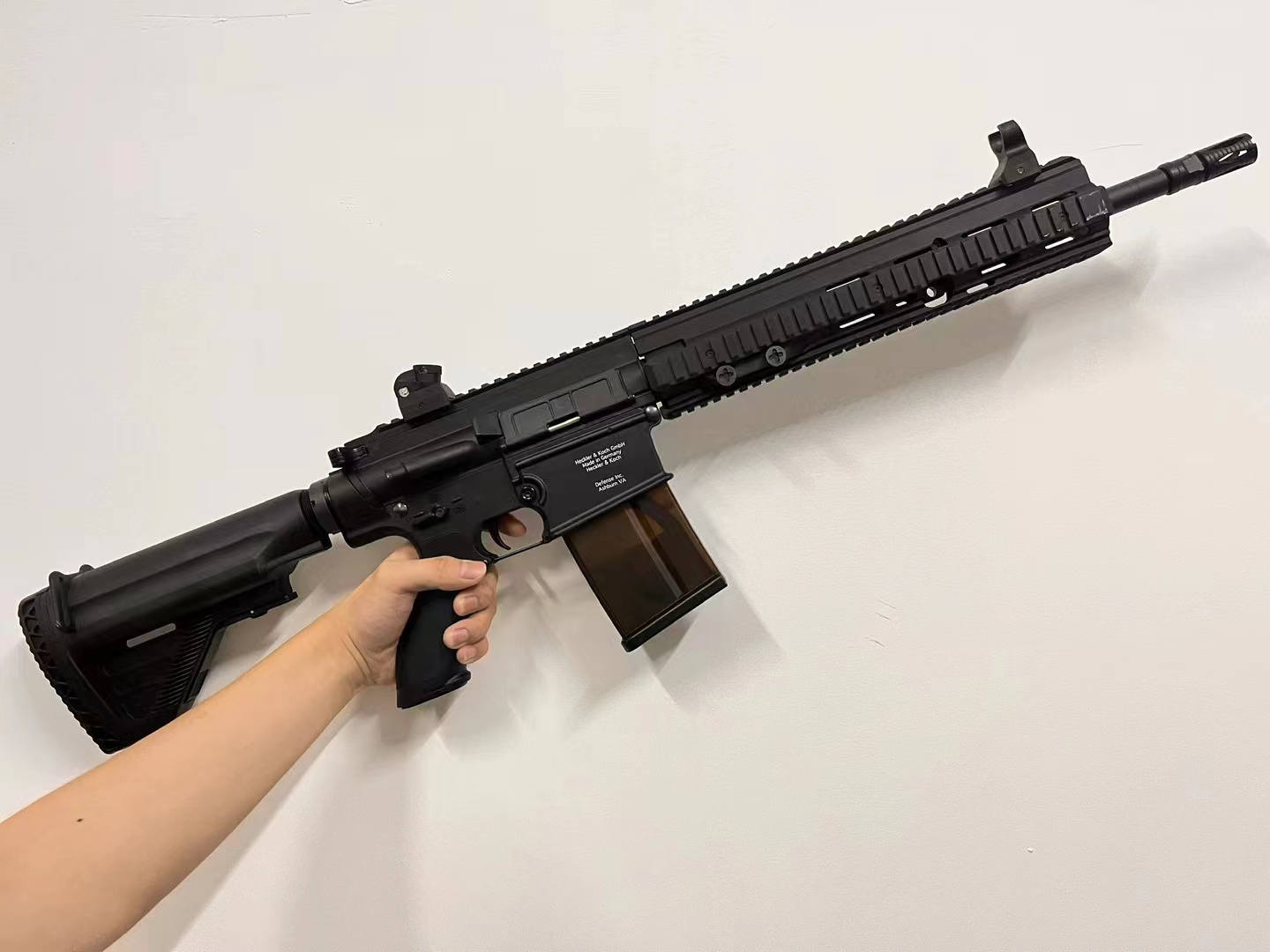 Lehui HK417D 블로우백 볼트스톱 수정탄 전동건 나일론 바디 금속 기어 메탈 파츠 - 상세 이미지 2