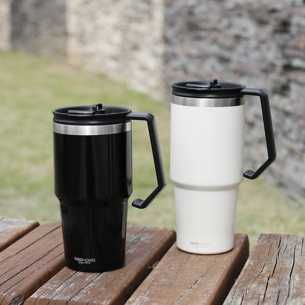 네오 보온보냉 스텐 빨대텀블러 600ml 1+1 - 상세 이미지 5