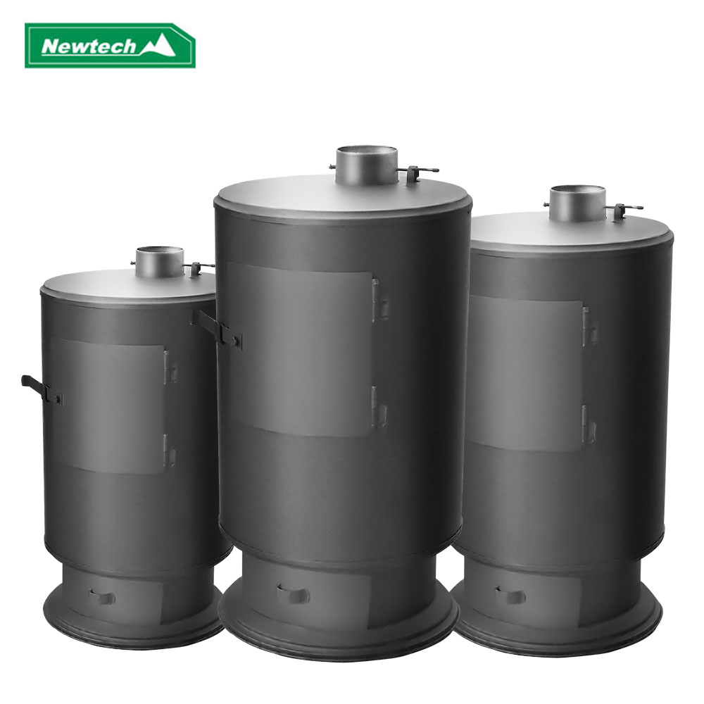 뉴테크캠쿡 화목난로 캠핑난로 나무 장작 소각 업소용 난방 H-25